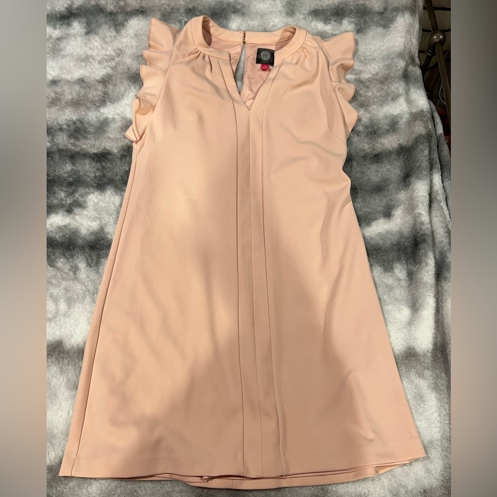 Vince Camuto Asymmetrical Dress in Soft Pink